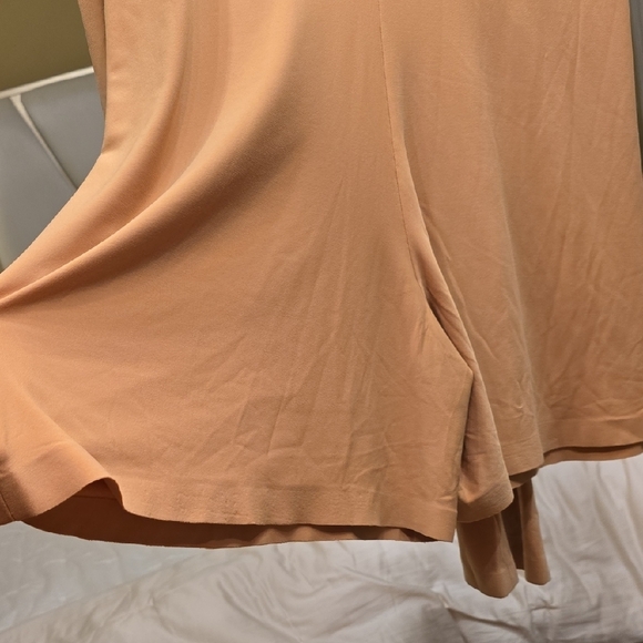 Norma Kamali Beige Long Sleeve Wrap Jumpsuit - Picture 7 of 14